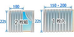 カーテンサイズ