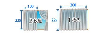 カーテンサイズ