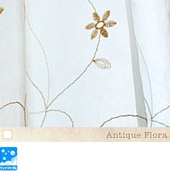 トルコ刺繍レースカーテン アンティークフローラ