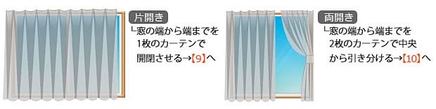 カーテン取り付け場所
