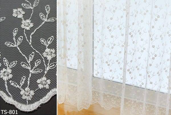 トルコ刺繍レースカーテン 生地