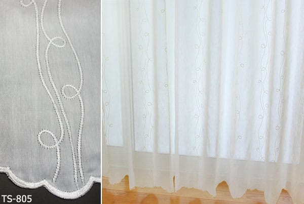 トルコ刺繍レースカーテン 生地
