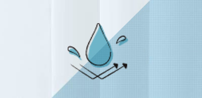 水を弾く撥水加工
