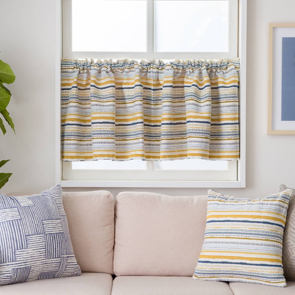 小窓カフェカーテン 洗濯OK【YH8026】リネア