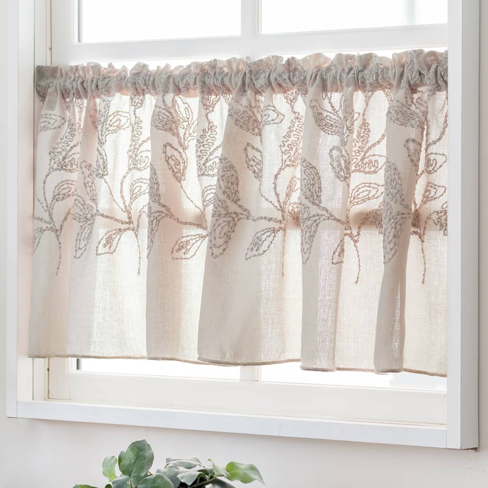 小窓カフェカーテン 洗濯OK【YL6008】リナージュ