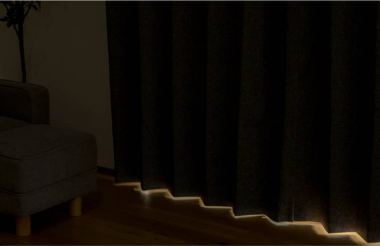 完全遮光で寝室やシアタールームにおすすめ