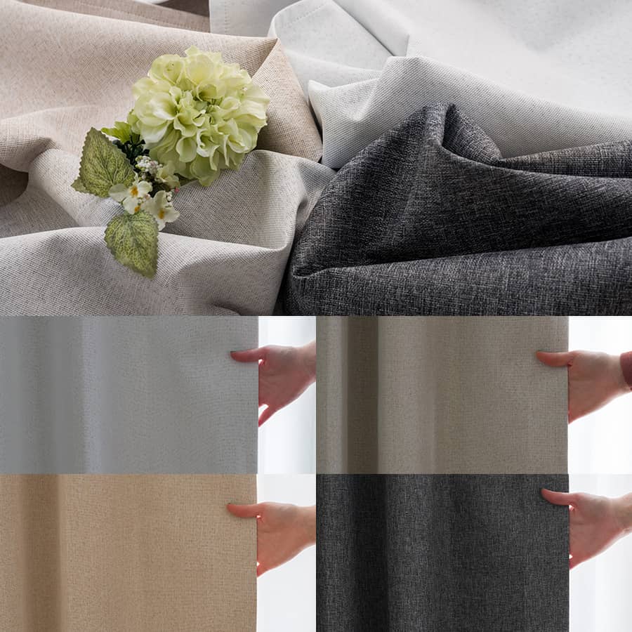 オーダーカーテン 生地の質感・透け感