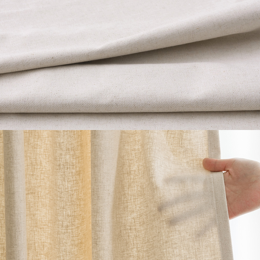 既製サイズカーテン 生地の質感・透け感