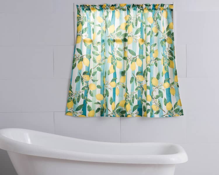 お風呂用防水カフェカーテン