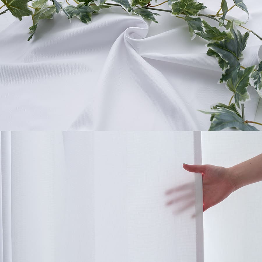 オーダーカーテン 生地の質感・透け感