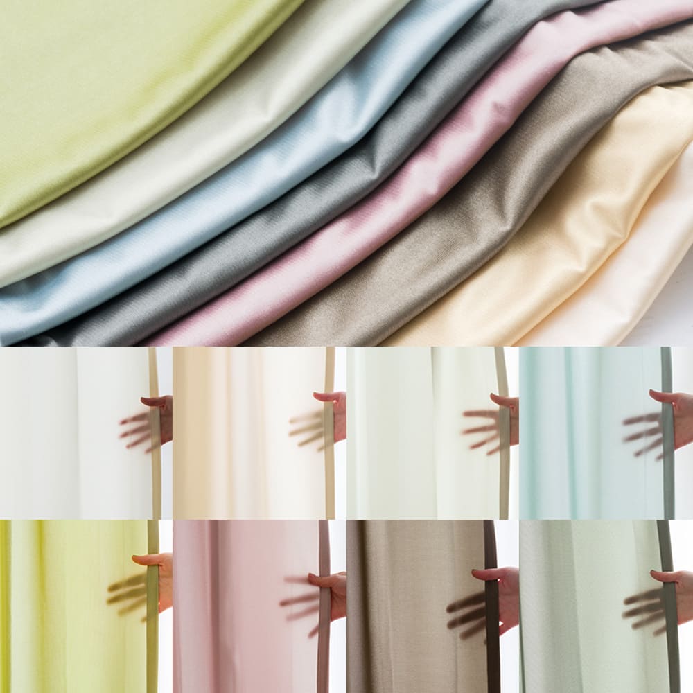 小窓カフェカーテン 生地の質感・透け感