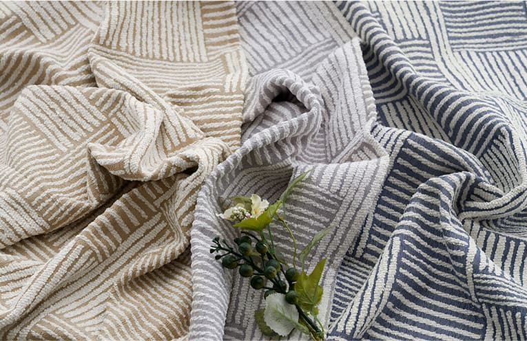 モダンな幾何学模様の生地