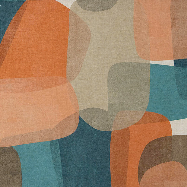 【YH8007】アブストラクト/オレンジ