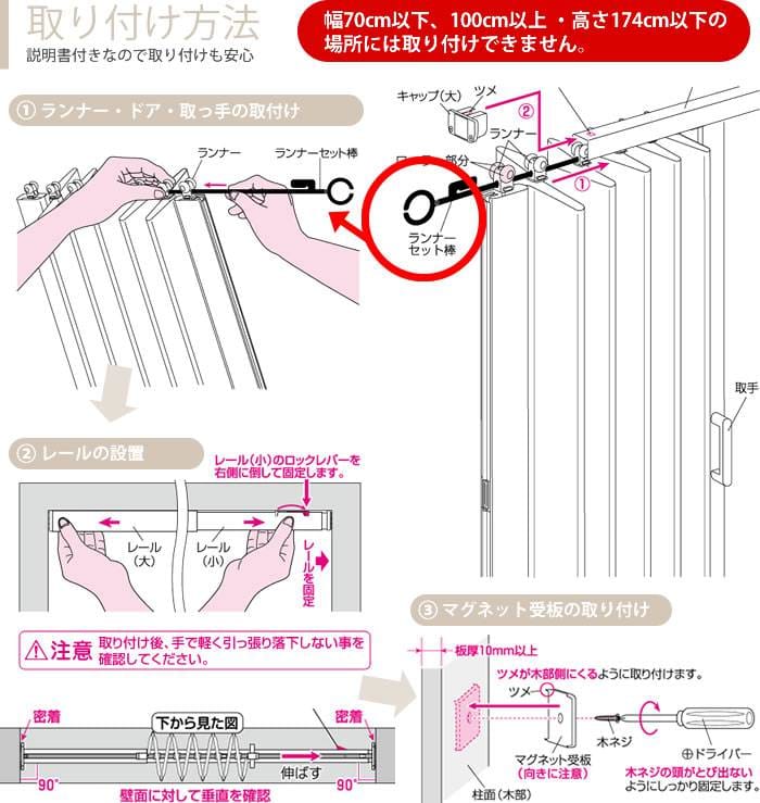 冷暖房効率アップのパネルドアの取付方